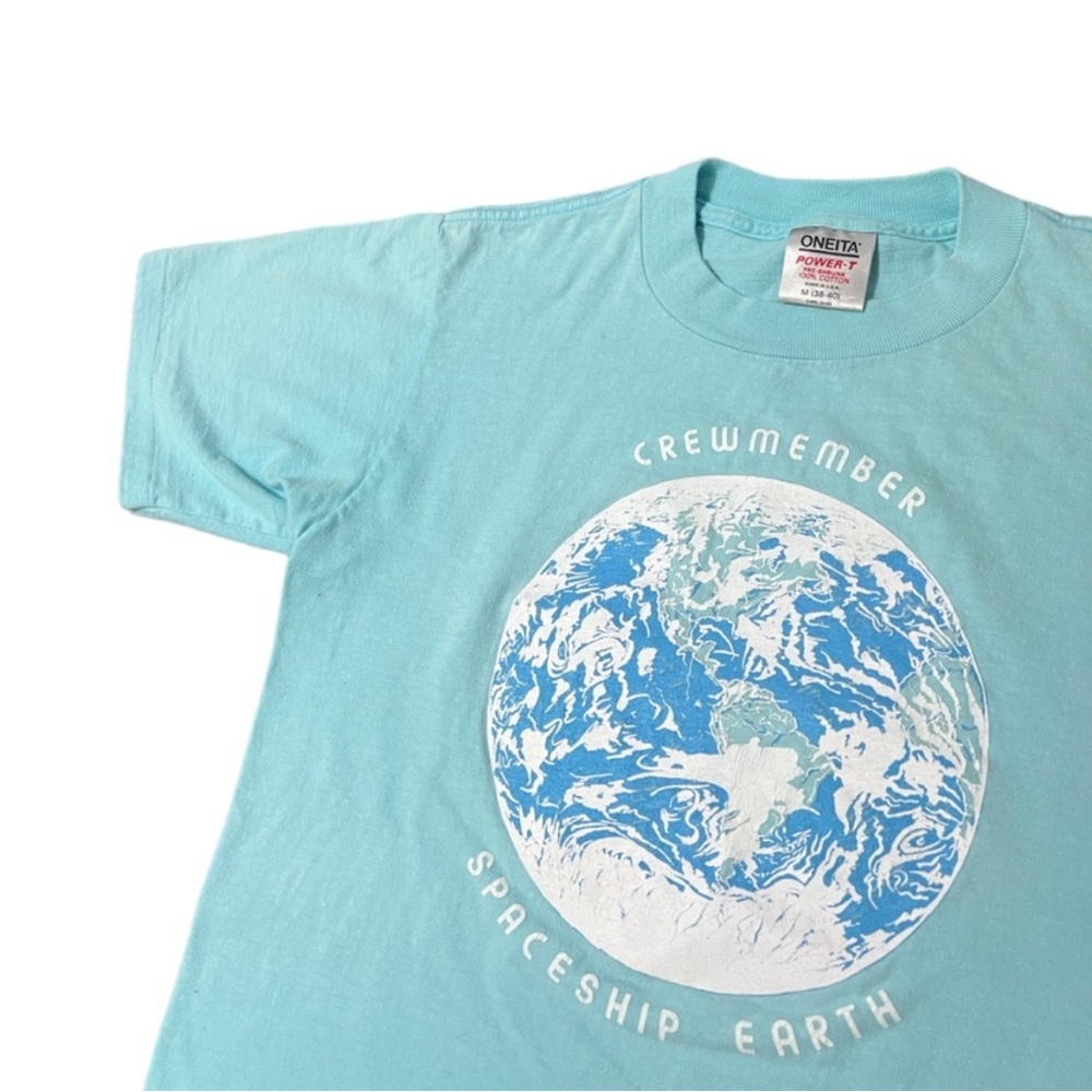 Vintage 80s Crew Member Spaceship Earth T-Shirt